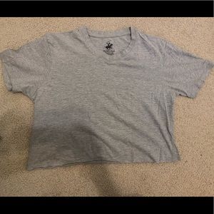Grey Polo club top